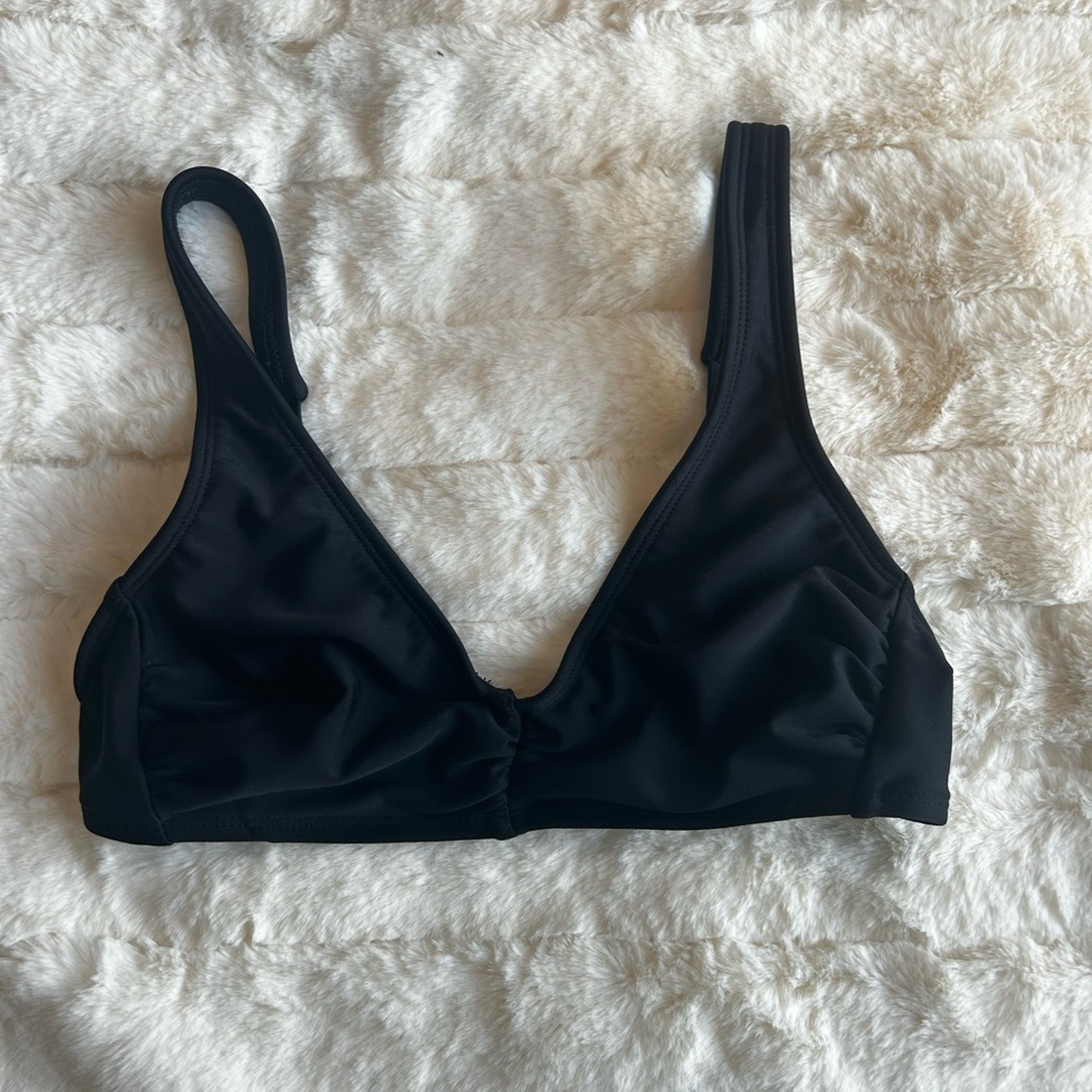 Girls black bathing suit top